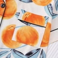 thumbnail image 4 of Pajamas for Women Set Yellow Peach Fruit Print Short Sleeves Button Up Pjs Tops & Short Women Pajamas (Orange XL), 4 of 9