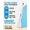 thumbnail image 4 of Voom Sonic Pro 5 Electric Toothbrush for Adults - Ultrasonic Electric Toothbrushes with Replacment Brush Head, Dentist Recommended Power Sonic Toothbrush with 5 Modes, 4 of 4