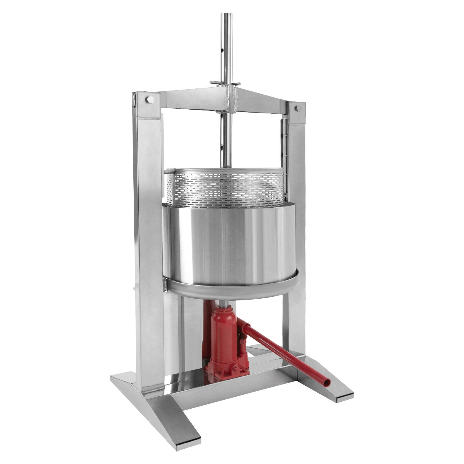Miumaeov 20L/5.28 Gallon Fruit Press Manual Juicer Stainless Steel Cylinder Press Machine