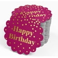 thumbnail image 4 of Inkdotpot Real Gold Foil Happy Birthday Tags Favor Hang Paper Tags 50 Piece, 4 of 6