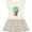 Natural with Stripes, variant on Inktastic Melting Earth Ice Cream Cone Gift Toddler Girl Dress