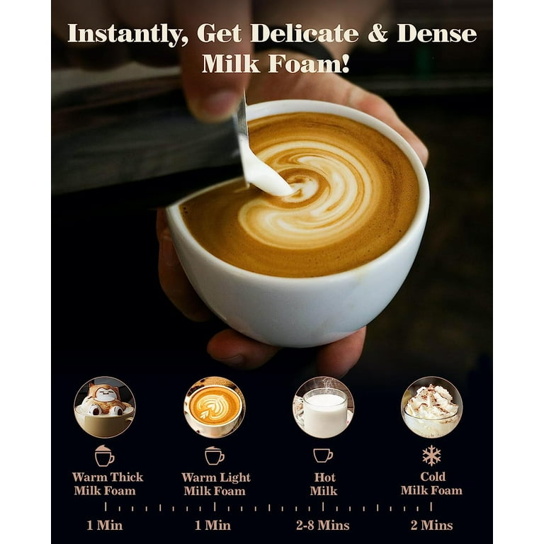 Instant Milk Frother Espresso Latte Coffee Cappuccino - No