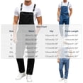 thumbnail image 4 of Afuyipoi Mens Denim Bib Overall Relaxed Fit Multi Pockets Cargo Long Pants Summer Jeans For Work Outdoor Activity Black Size XL, 4 of 8