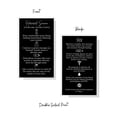 thumbnail image 3 of PRP Platelet Rich Plasma Pre Treatment Care Instructions Card  50 Pack  2x3.5 inches Business Card  PRP Supplies  Black with White Icons Design, 3 of 6