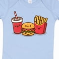 thumbnail image 4 of Inktastic Cute Fast Food Friends Burger Fries Soda Boys or Girls Baby Bodysuit, 4 of 5