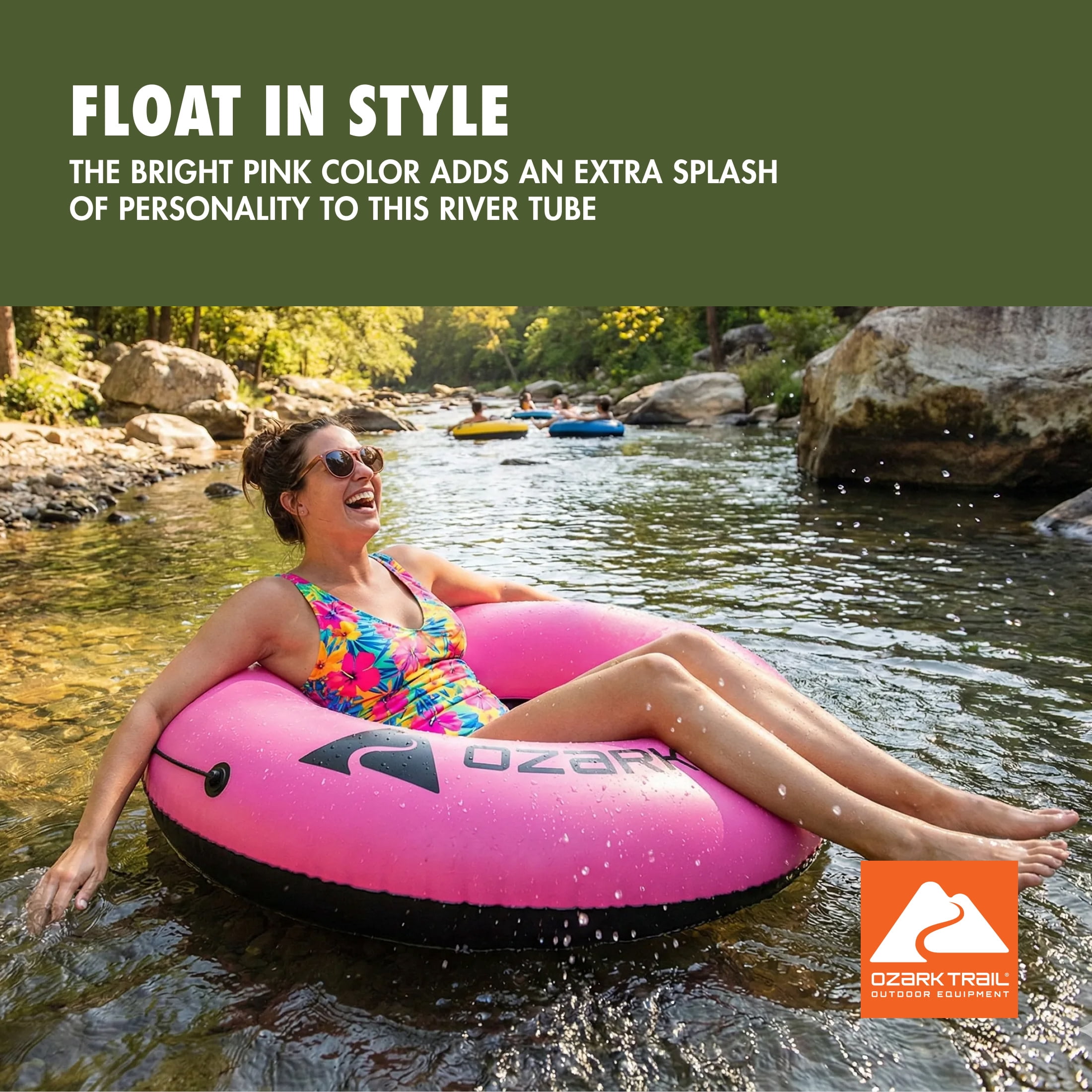 Ozark Trail River Tube, Pink, 39 in