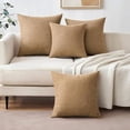 thumbnail image 6 of Nmkwnr 2 Pack Decorative Linen Throw Pillow Covers Solid Pillowcase Square Cushion Cover for Couch Sofa Bed Living Room,16x16 Inch, 6 of 7