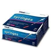 TRUEplus Single-Use Insulin Syringes, 30G 0.5cc 5/16 Inch Needle, 100 Count
