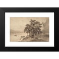 thumbnail image 2 of Hendrik Dirk Kruseman van Elten 18x13 Black Modern Framed Museum Art Print Titled - Landscape, 2 of 5