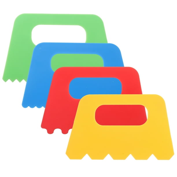 4 pinceles raspadores para pintura infantil, pinceles para manualidades, raspadores de líneas, color aleatorio