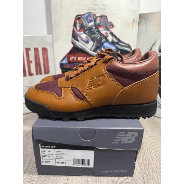 New Balance Mens 7.5, 8, 8.5 UALGSOG Rainier Low Glazed Ginger/Crimson Sneaker