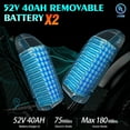 Electric Bike for Adults Q20, 2000/1500W, 37/30MPH,52V 40AH,48V/20AH E