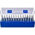 thumbnail image 1 of Iron Seal Stamps Mixed Patterns with 42 Compartments Plastic Cuboid Bead Containers EVA Board for DIY Crafts Making Mixed Color EVA Board: 19.5x5.4x0.4cm 1pc/set, 1 of 7