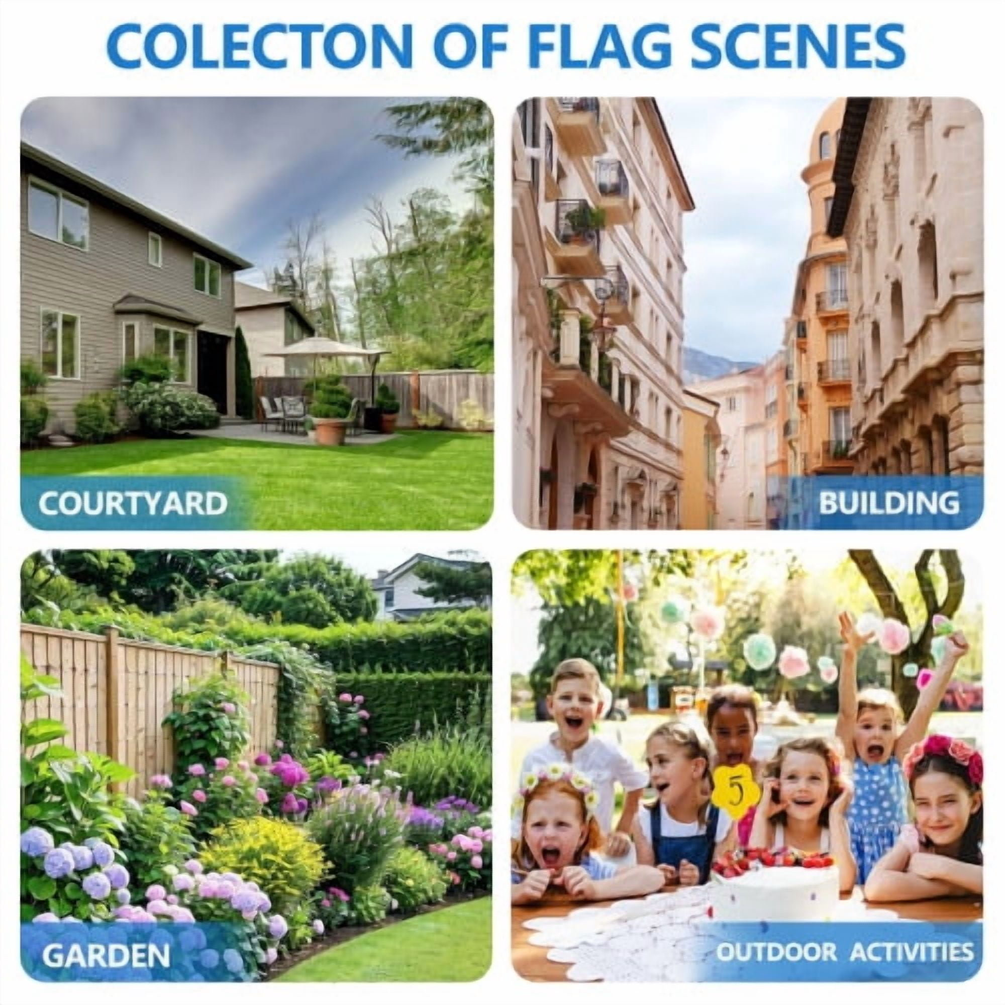 Freedom&Flag 3x5 Ft American Flags for Outside Freedom Flags Double Sided Banner for Garden Yard Home Patio Fence Decoration Outdoor Indoor Display