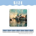 thumbnail image 2 of 10 Inch Wall Clock Battery Operated Square Clock for Office, Kitchen, Outdoor, Living Room,Italy Starry Night Sunset Venice Delicate, 2 of 4