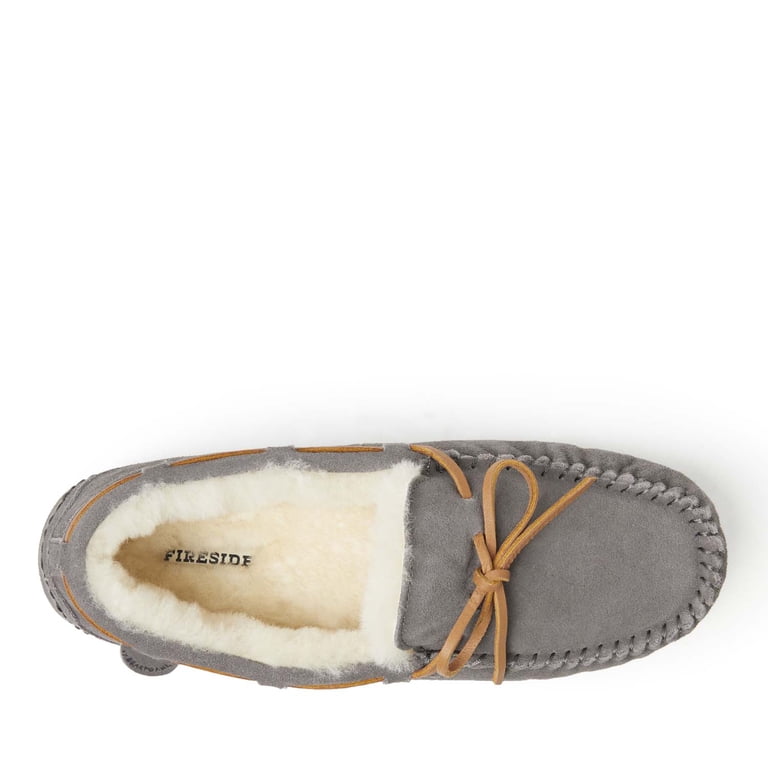 Fireside by Dearfoams Victor Genuine Shearling Moccasin Slipper Mens 9 Men main image 2