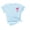 Light Blue, variant on Girls Summer Solid Tees Rolled Up Sleeve Crewneck T-shirt with Bow Print 2-13 Years Kids Casual Loose Fit Tops