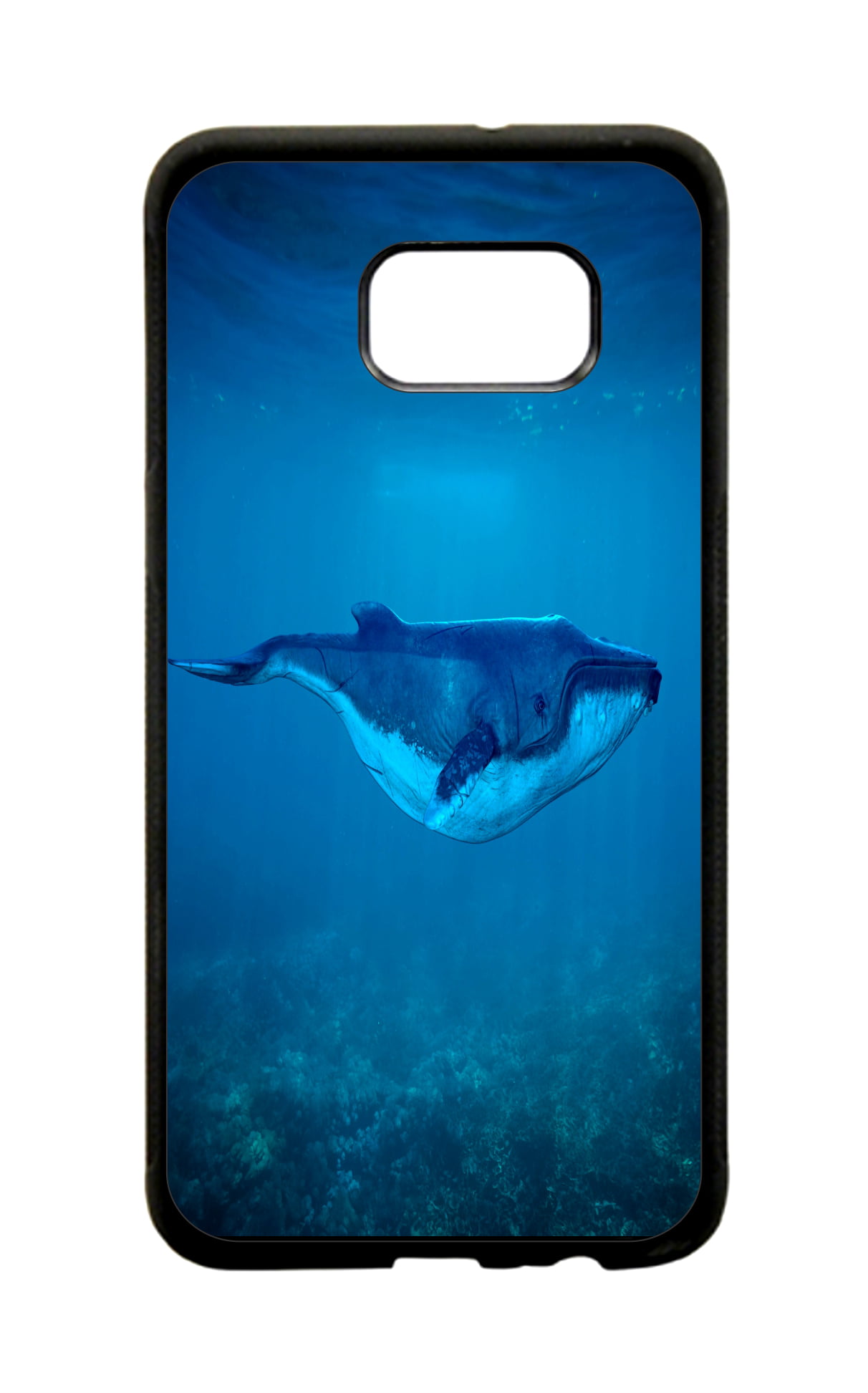 Blue Whale Design Black Plastic Protective Phone Case That Is Compatible  with the Samsung Galaxy s8 Plus / s8+ / s8P 