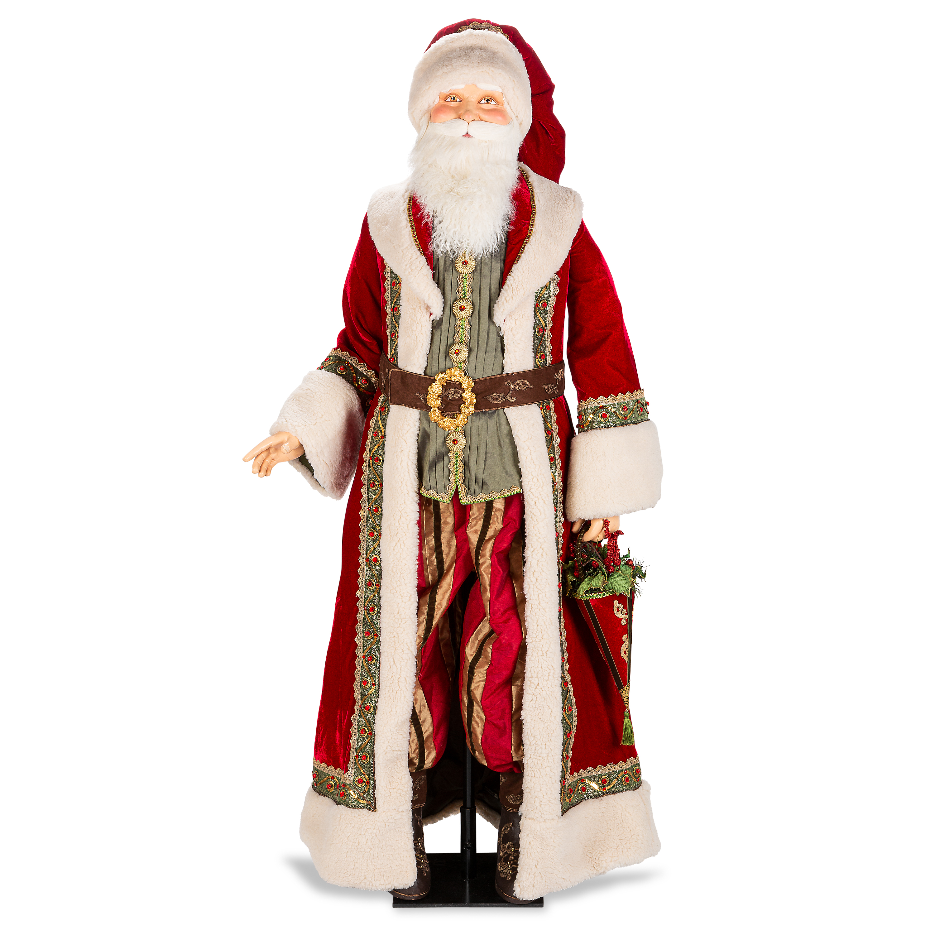 Gerson LifeSize Old World Santa Claus Doll