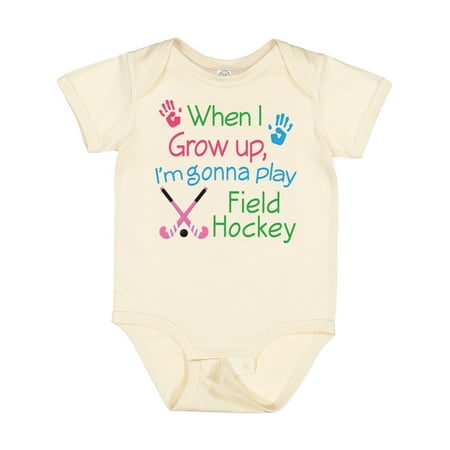 

Inktastic Future Field Hockey Player Gift Baby Boy or Baby Girl Bodysuit