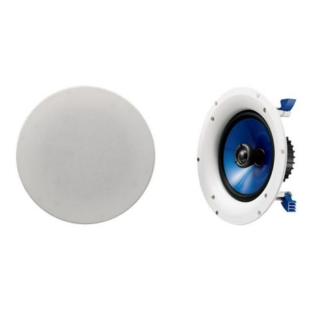 Yamaha - 8" 2-Way In-Ceiling Speakers (Pair) - White