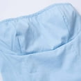 thumbnail image 4 of MIXUE Summer Dresses for Women Solid Color Sexy Strapless Backless Party Evening Mini Dress Activewear,Blue,L, 4 of 9