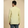 thumbnail image 2 of SKAVIJ Men's Cotton Long Sleeve Casual Henley Shirt Band Collar Summer Beach Hippie T-Shirt Vacation Tops with Pocket (Small,Lemon), 2 of 6