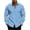 016Light Blue, variant on Hvogkswy Button Up Shirt Men Fashion Printed Lapel Long Sleeve Shirts Loose Comfy Casual Shirts S-3XL