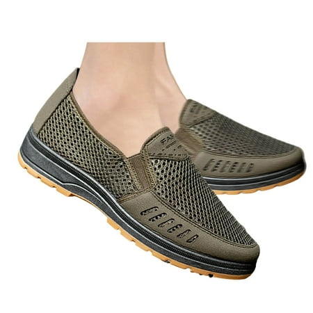 Mepaouo Men s Orthopedic Slip on Loafers Walking Hiking Shoes Fashion Sneakers for Foot Heel Pain Relief