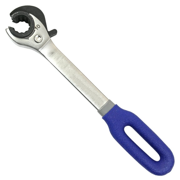 4LIFETIMELINES 10 mm Metric Ratcheting Open End Line Wrench