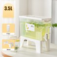 thumbnail image 3 of YgkuHd 3.5L Cold Kettle With Faucet Filter In Refrigerator,Large Capacity Storage For Fruit Dispenser With Top And Spigot Fruit Teapot Lemonade Bucket, 3 of 7