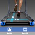 thumbnail image 4 of SuperFit 2.25HP 2 in 1 Folding Treadmill W/ APP Control Speaker Remote Control Blue, 4 of 10