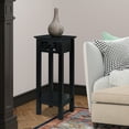 thumbnail image 2 of eHemco Plant Decorating Stand End Table Side Table with Storage Shelf, 10 by 10 by 23.7 Inches, Black, 2 of 8
