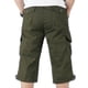 thumbnail image 3 of Mens 3/4 Long Length Elasticated Shorts Waist Cargo Combat Three Quarter Pants M-5XL, 3 of 4
