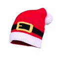 thumbnail image 2 of Ticikt Adult Knit Santa Hat, Winter Warm Christmas Beanie with Pom Pom, Holiday Decor Headwear, 2 of 5