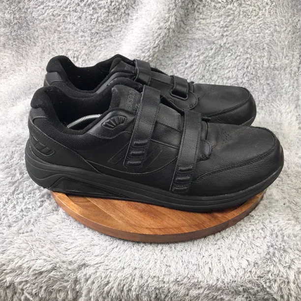 New Balance 928v3 Mens 15B Black Leather Hook & Loop Walking Shoes MW928HB3