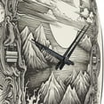 thumbnail image 5 of Designart "Timeless Asian Landscape Eternal Tranquility" Chinese Oversized Wall Clock, 5 of 5