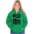 thumbnail image 4 of Love Earth Go Green Climate Change Zip Up Hoodie Men's Women's Brisco Brands 2X, 4 of 6