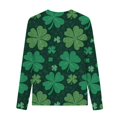 thumbnail image 4 of Blusas y camisas de manga larga con cuello redondo y estampado de San Patricio para niños, blusa informal de manga larga con cuello redondo, blusa de poliéster para niñas, 4 of 4