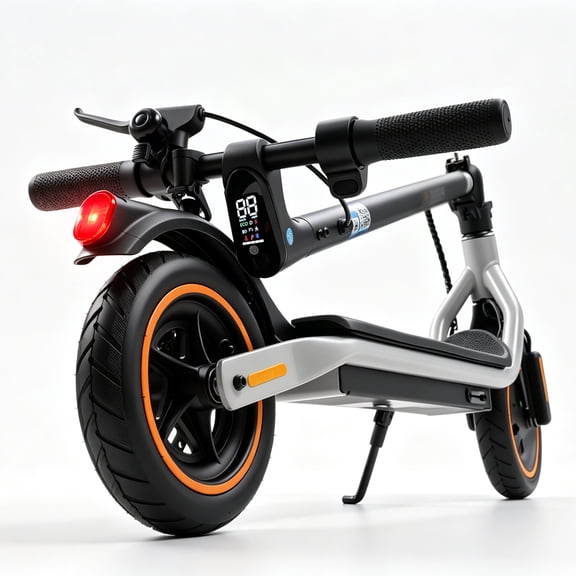 Electric Scooter for Adults, Up to 21Mph & 21Miles, 500W Peak 8.5" Pneumatic Tire, Commuting E-Scooter with APP Control, Orange