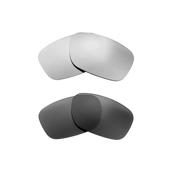 Walleva Polarized Titanium Black Replacement Lenses For Maui Jim Bamboo Forest