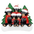 thumbnail image 3 of Maxora Personalized Ornament Customize Christmas Ornament Black Bear Family of 5 Free Customize, 3 of 7
