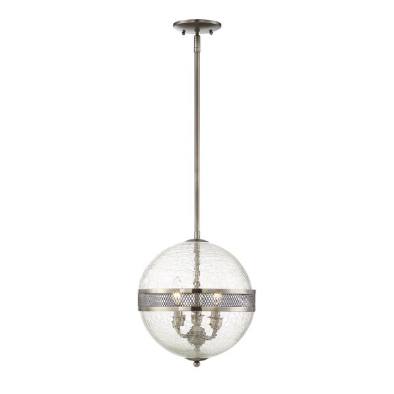 Stirling 3-Light Pendant in Polished Pewter