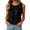 C-Black595, variant on DHFJKG Sleeveless Tank Top Women Dressy Summer Basic Tee Scoop Neck Solid Color Pleated Business Work Wear For Office Lady Versatile Tops