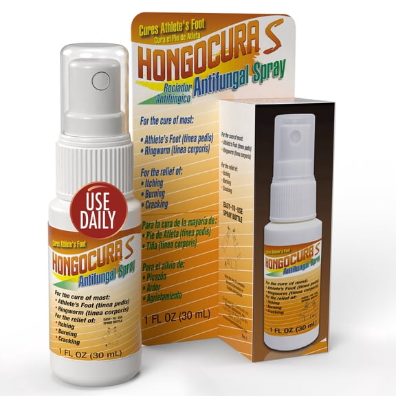 HONGOCURA Antifungal Spray for Athletes Foot Treatment – for Jock Itch & Ringworm, 2 Fl Oz (1 Pack)