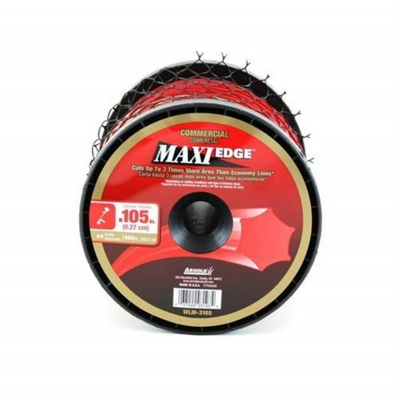 7026240 TRMR LINE .105""DIA 665L Arnold Maxi Edge Commercial Grade .105 in. D X 665 ft. L Trimmer Line (Pack of 1)