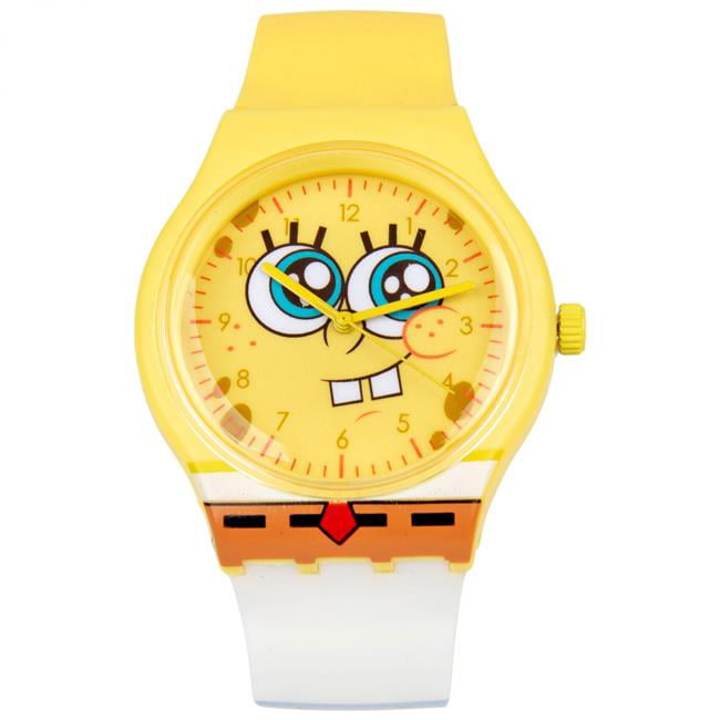 SpongeBob SquarePants Watch Face w/ Plastic Strap - Walmart.com
