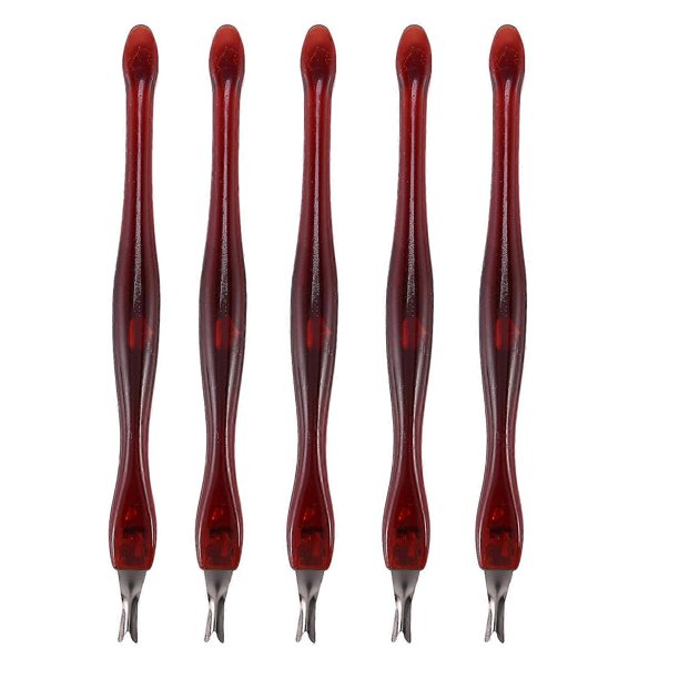 5pcs Dead Skin Fork Trimmer Peeling Knife Cuticle Remover Nail Art Tool Women Manicure Nail Tool mak
