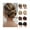 2, variant on Synthetic Messy Bun Hairpiece - Curly Donut Chignon for Women - 3 Inch High Temperature Fiber Hair Bun