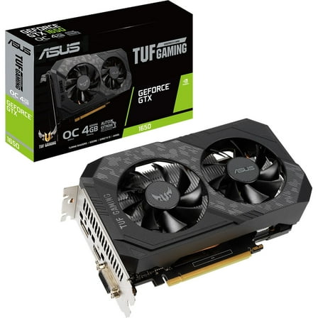ASUS TUF Gaming GeForce GTX 1650 OC Edition 4GB GDDR6 PCI Express 3.0 Video Card